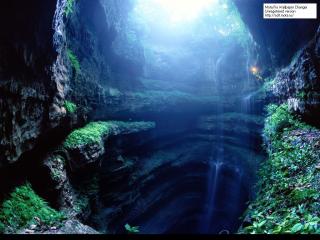 обои Пещерный водопад фото
