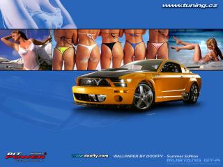 обои Ford Mustang и попки девушек фото