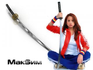 обои Maksim с мечами фото