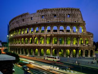 обои Evening Coliseum, Rome, Italy фото