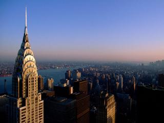 обои Вид на Нью-Йорк, башня Крайслер фото