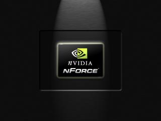 обои NVidia в темноте фото