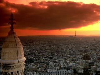 обои Вечерний Париж фото