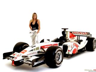 обои Honda F1 & Keeley Hazell фото