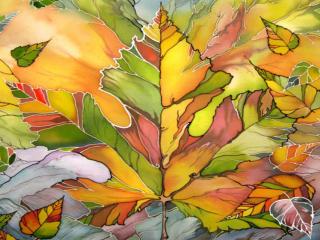 обои Осенний Лист декор фото