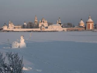 обои Зимний монастырь фото
