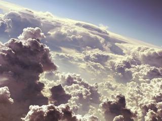 обои Шикарные кучерявые облака фото