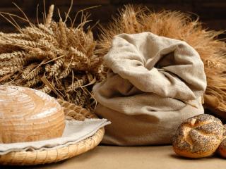 обои Пшеница и сдобный хлеб фото