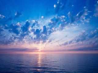 обои Голубое небо и море фото