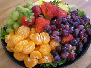 обои для рабочего стола: Мандарины и фрукты