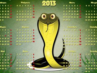 обои Календарь - 2013 - Кобра фото