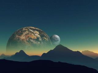 обои Планеты и горы фото