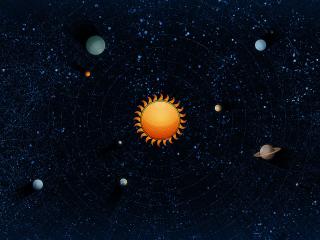 обои Рисунок Солнечной системы фото