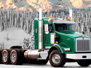 обои в снежных горах грузовик фото