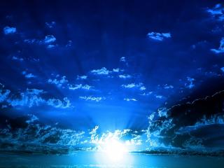 обои Синее небо с облаками фото