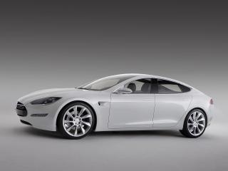 обои Tesla Model S Concept 2009 бок фото