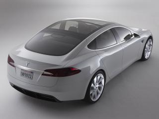 обои Tesla Model S Concept 2009 зад фото