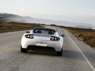 обои Tesla Roadster 2007 дорога фото