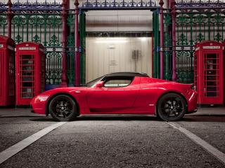 обои Tesla Roadster Sport UK-spec 2009 будки фото