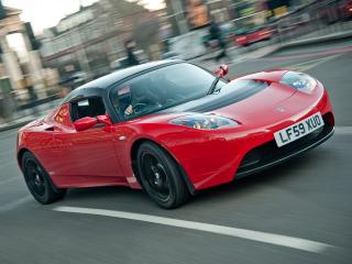 обои Tesla Roadster Sport UK-spec 2009 мощная фото