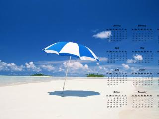 обои Календарь - 2013 - Пляж фото