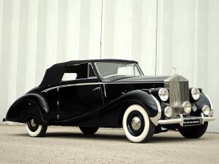 обои Rolls-Royce Silver Wraith Drophead Coupe by Franay 1947 бок фото
