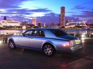 обои Rolls-Royce 102EX Electric Concept 2011 ночь фото