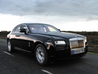 обои Rolls-Royce Ghost UK-spec 2009 черный фото