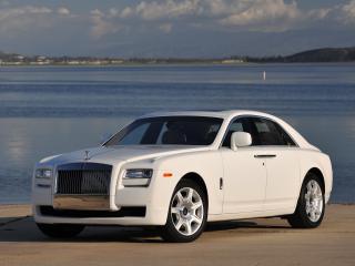 обои Rolls-Royce Ghost US-spec 2009 белая фото