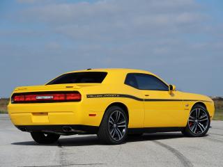 обои Hennessey Dodge Challenger SRT8 392 Yellow Jacket 2013 зад фото