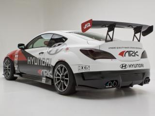 обои ARK Performance Genesis Coupe R-Spec Track Edition 2012 боком фото