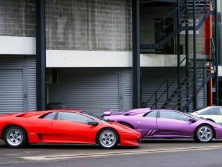 обои Разноцветные Lamborghini фото