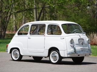 обои Fiat 600 D Multipla 1960 белый фото