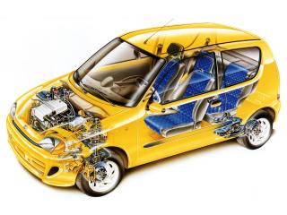 обои Fiat Seicento Sporting 1998 схема фото