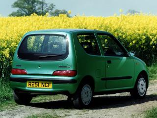 обои Fiat Seicento UK-spec 1998 зад фото