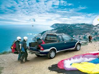обои Fiat Strada  Malibu 2004 парапланеризм фото