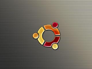 обои Нa полосатом фоне ubuntu фото
