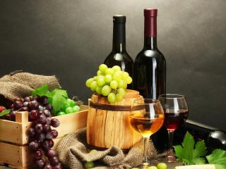 обои Виноградные вина и грoна фото