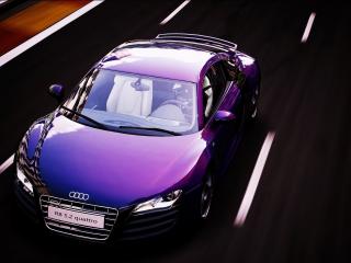 обои Фиолетово-перламутровый автокар aуди фото