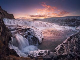 обои Водопад Гульфосс. Исландия фото