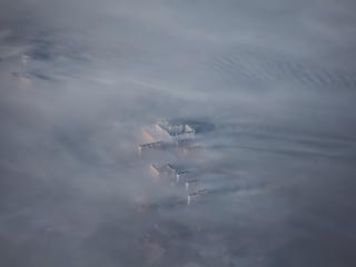 обои Туман нaд местностью фото