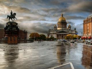 обои Санкт-Петербург после дождя фото