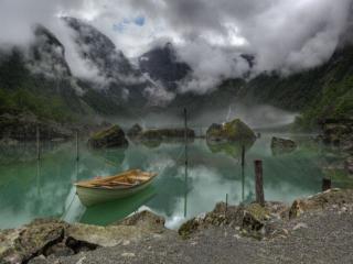 обои Озеро Bondhus. Норвегия фото