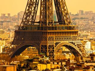 обои Основание Эйфелевой башни. Париж фото