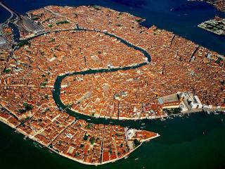 обои Венеция с высоты птичьего полета фото