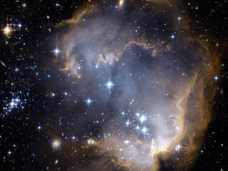 обои NGC 602 в Малом Магеллановом Облаке фото