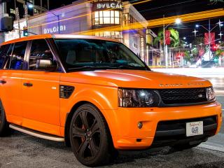 обои Оранжевый Land Rover sport фото
