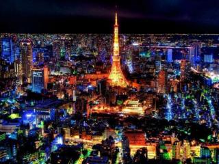 обои для рабочего стола: Огни ночного Токио. Япония