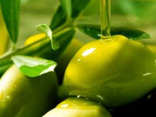 обои Зелёные оливки политые оливковым маслом фото