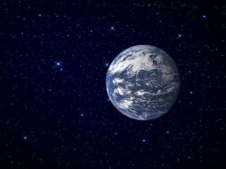 обои Земля среди звёзд фото